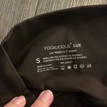 Yogalicious lux 7” short in dark chocolate NWOT Photo 5