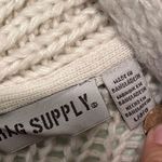 Nordstrom Rag Supply Cardigan Cream Oversized Grandpa Cardi L NWT Cotton Blend Photo 4