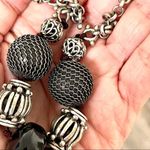 Lucky Brand  Black and silver tone beaded necklace Photo 6