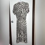 H&M  Zebra Print Midi Dress Size M Photo 2