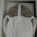 Free People Movement Summit Sunset 2 In 1 Ski Coat White Embroider Print XS NEW Photo 1