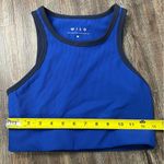 Wilo The Label Colorblock Racer Blue Cropped Sport Bra Top Size Medium Photo 4