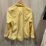 Cute Michael Kors limoncello stripe button front shirt pockets coastal classic Yellow Size 1X Photo 9