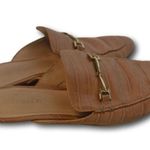 Jenn Ardor Caramel Reptile Embossed Backless Slip Photo 1