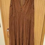 Auguste August The Label Brown & Pink Polka Dot Maxi Dress Photo 1