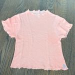 FP Movement by Free People Orange neon Short Sleeve Ruffle Tee XS/S GUC Photo 0