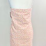 BP New  Floral Print Knit Tube Dress Strapless Mini Green Pink Photo 9
