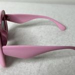 Pink Square Thick Frame 80s Sunglasses Photo 3