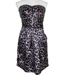 Charlotte Russe Women's Animal Print Tube Dress Party Event Sz 10 Y2K Vintage Photo 1