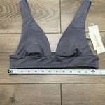 Raisin's  Metallic Gray Bikini Swim Top Size‎ Medium Photo 4