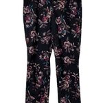Bandolino NEW Amy Black Pink Purple Multi Floral High Rise Slim Fit Jean Size 10 Photo 2