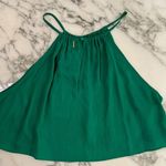 MISA Los Angeles NWT Kelly Green Saana Halter Neck Chiffon Crop Top M Photo 5