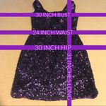 La Femme PURPLE SEQUIN BODY CON COCKTAIL MINI DRESS NWT (2) Photo 12