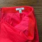 J.Crew  cotton poplin red ruffle Pencil skirt - size 6 Photo 7