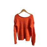  Sweaters Free People Crashing Waves Orange Pullover Sweater Photo 3