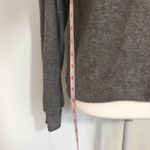 Modern Lux NWOT Gray Stressed Blessed Wine Soft Sweater Top Photo 4