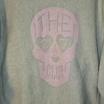 Independent Trading Company Womens Gray The 27 Club‎ Pink Skull Sweatshirt XL Photo 2