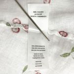 Rails  Linen Tie-Front August Sun Dress in White & Red Cherries Print Size Medium Photo 13