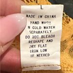 EMBER MESH LACE KIMONO MUSTARD YELLOW FLORAL EYELASH FRINGE DUSTER Gold Size L Photo 7