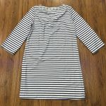 Cabana Life x Talbots Dress Medium Blue White Jersey Cover Up UPF50 Embroidered Photo 0