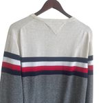 Tommy Hilfiger Adult Sweater XL Multicolor Striped Sporty Long Sleeve Preppy Photo 3