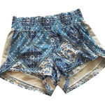 Blue floral athletic shorts,‎ revival, medium Photo 0