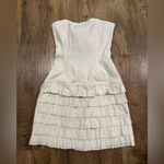 Edikted  Strapless Ruffled Mini Dress White Small Photo 2