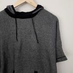SOMA | Live Lounge Wear Hooded Sweater Heathered Knit Gray Black | Small/Medium Size undefined Photo 1