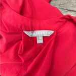 Athleta  12 Hibiscus Red‎ Sutton Romper V Neck Cinch Waist Pockets Short Sleeve Photo 2