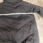 Universal Standard ‎ J. Crew Chevron Puffer Coat large black winter EUC Photo 9