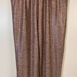 Anthropologie  Pink Rose Metallic Pull On Stretch Waist Jogger Pants Size Large Photo 0
