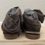 Bamboo  Taupe Sequel Faux Suede Pointed Toe Lace Up Flat 7 Photo 5