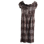 New York & Company snake print jumpsuit White Size M Photo 5