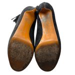 Gucci  Betty Black Suede Bamboo Tassel Platform‎ Ankle Booties Sz 37.5 Photo 8