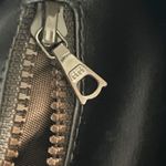 CELINE Vintage Macadam Canvas Boston Bag Brown Leather Trim Made In Italy Photo 4