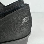 Loints Of Holland Maryjane Shoes Womens 41 9.5 10 Black Wedge Pebbled‎ Leather Photo 5