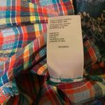 Urban Outfitters Oversized Bryce Plaid Longline Button-Down Shirt $88 EUC S Photo 8