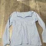 Light Baby Blue Long Sleeve Women’s pastel preppy cute small adonna 100% cotton Photo 1