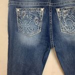 Miss Me women's 32 mid rise easy boot cut jeans rodeo western bling cowgirl show Photo 13