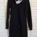 Fleece Silver Lilly Zip Front Panda Dress or Long Hoodie Lounge Festivals NEW XL Black Photo 6