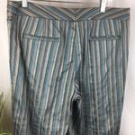 Lafayette 148  Blue & Silver Striped Capri pants Photo 5