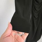 Norma Kamali Kamali Kulture Long Sleeve Black Dress with Shirred Waist Photo 4