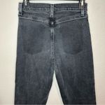 Urban Outfitters BDG black raw hem straight high rise girlfriend jeans size 26 Photo 8