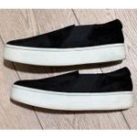 Vince  Warren Womens Black Suede Slip On Platform Sneakers Shoes Photo 3