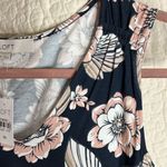 Loft NWT Navy and Blossom Flower Tank Midi Dress Photo 1