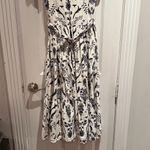 Roller Rabbit  Floral Print White and Blue Midi Dress Photo 2