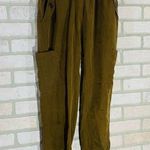 Anthropologie Maeve Cicerone Joggers in Dark Olive Size XS Photo 3