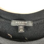 Black Orchid  Womens Sweatshirt Distressed Zip Sides Crew Neck Black XS Photo 2