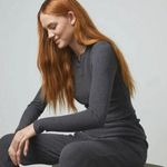 ๐LUNYA๐ Restore Thermal Long Sleeve Top + High Rise Legging Pajama Set L NWOT Gray Size L Photo 0