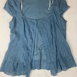 Studio 1940  size extra large corset front Light Blue Blouse y2k 90s lace sweethe Photo 6